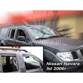 Heko Deflectores Frontales para Nissan Navara Frontier Pick Up D40 III 4D 2005-2014 HO24242