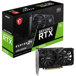 MSI VENTUS GeForce RTX 3050 2X E 6G OC Tarjeta Gráfica NVIDIA 6GB GDDR6 PCIe x8 4.0 912-V812-056