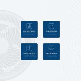 Daewoo Ventilador de Pared Alto Rendimiento 80W, Diámetro 25cm / 10", Base Redonda, Color Negro