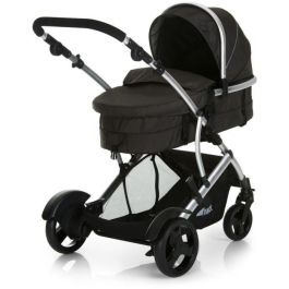 HAUCK Duett 2 Cochecito Doble Negro, con Asiento Reversible y 2º Asiento Desmontable, para Hermano y Bebé Desde el Nacimiento