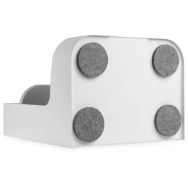 Digitus Bandeja para montaje bajo escritorio/compartimento para bolsas, Plástico y Acero, Blanco, 330x255x400mm, 5kg