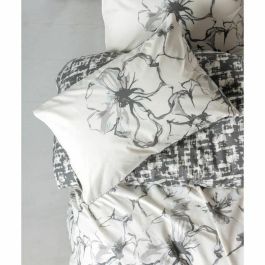 Juego de Cama - Funda Nórdica 220x240 cm y 2 Fundas de Almohada 60x60 cm - 100% Algodón Antracita - ASI8684283425044