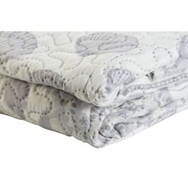 Colcha Cottage DKD Home Decor Beige Gris 260 x 1 x 180 cm Colcha Cottage DKD Home Decor Beige Gris 260 x 1 x 180 cm