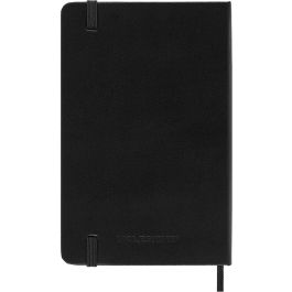 Moleskine DHB12DC2Y26 Agenda Diaria 2026, 12 Meses, Tapa Dura Negra, 9x14 cm (A6), Cierre Goma Elástica