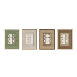 DKD Home Decor Marco de Fotos 10x15 cm Urban Beige Natural de PS y Cristal 1.7 x 21 x 16 cm (12 Unidades) Precio: 35.88999997. SKU: B14P5S93J9