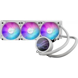 Asus ROG Ryuo III 360 ARGB WHT - Sistema de refrigeración líquida para CPU, OLED de color, Aura Sync RGB, ventiladores de radiador ROG de 360 mm, 90RC00I2-M0UAY0
