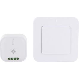 Interruptor inalámbrico + módulo de iluminación On/Off - DIO CONNECTED HOME - 54736 - Blanco - 1000 W Interruptor inalámbrico + módulo de iluminación On/Off - DIO CONNECTED HOME - 54736 - Blanco - 1000 W