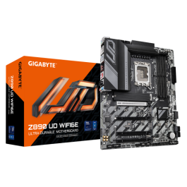 GIGABYTE Placa base Z890 UD WIFI6E - Compatible con CPUs Intel Core Ultra (Serie 2), VRM de 12+1+2 fases, hasta 8800MHz DDR5 (OC), 1xPCIe 5.0 + 2xPCIe 4.0, Wi-Fi 6E, LAN 2.5GbE, USB 4 Precio: 258.68999948. SKU: B1AP7AGCDC