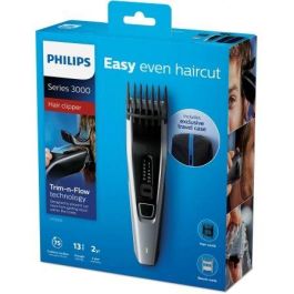 CORTAPELOS PHILIPS HAIRCLIPPER SERIE 3000 - CUCHILLA 41MM - 13 POSICIONES DE CORTE - USO CON/SIN CABLE - CUCHILLAS LAVABLES