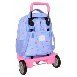 Safta Mochila Grande con Ruedas Compact Evolution Extraíble Benetton Lila 450x330x220 mm Safta Mochila Grande con Ruedas Compact Evolution Extraíble Benetton Lila 450x330x220 mm