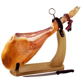 Cook Concept Jamonero Bistrot de madera de caucho, 37.5x14xh.40.5 cm