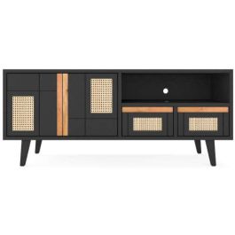 Mueble Tv DKD Home Decor Negro Natural 40.5 x 60 x 145.5 cm