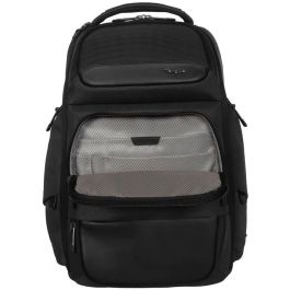 Targus HeritageLuxe Mochila de viaje para portátil 15-16 pulgadas Hombre Poliéster Negra con RFID y ventilación posterior
