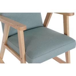DKD Home Decor Mecedora Scandi Azul Celeste Natural 81 x 58 x 90 cm