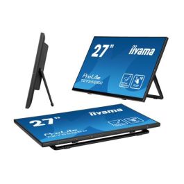 Iiyama T2755QSC-B1 Monitor 27" IPS 2560x1440 Táctil Multitáctil PCAP 10 Puntos MPP2.0 con Lápiz Compatible, Bisel Plano, Negro