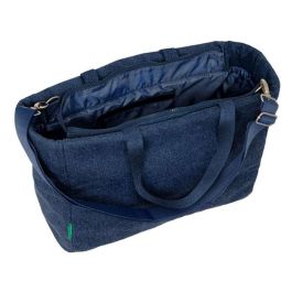 Bolso Benetton Denim Azul 40 x 31 x 17 cm Bolso Benetton Denim Azul 40 x 31 x 17 cm