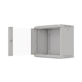 LANBERG WF03-5309-10S Armario Rack 9U Bastidor de Pared Negro para Servidores y Equipos de Red