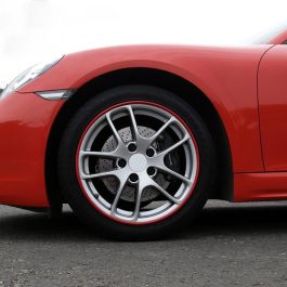 Occ Motorsport OCCDEC012 Protector de Llanta para Coche Rojo con Adhesivo 3M, Fácil Instalación. Evita Arañazos, Decorativo 600x2cm