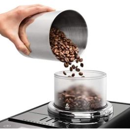 DeLonghi EXAM 440.55B Cafetera Automática Rivelia con Molinillo Integrado y Espumador de Leche, 19 Bares, 1.4L, Negro