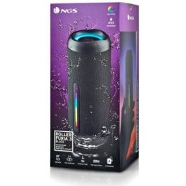 NGS ROLLERFURIA3BLACK Altavoz Portátil Bluetooth 5.3 Roller Furia 3 60W IPX7 Resistente Agua Luces RGB Powerbank Negro NGS ROLLERFURIA3BLACK Altavoz Portátil Bluetooth 5.3 Roller Furia 3 60W IPX7 Resistente Agua Luces RGB Powerbank Negro