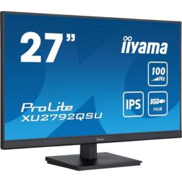 MONITOR IIYA;A 27" PROLITE XU2792QSU-B6, IPS WQHD, 100HZ, 0,4MS, USB, HDMI, DISPLAYPORT, ALT 2x2W, INCLI