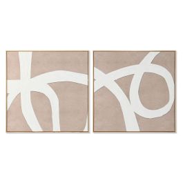 Cuadro Item Home DKD Home Decor Beige Blanco 4.3 x 103 x 103 cm (2 Unidades) Precio: 195.95000029. SKU: B1F46EE647