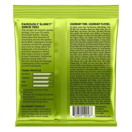 ERNIE BALL Cuerdas Guitarra Eléctrica Slinky 8 Cuerdas Níquel Wound Multiescala 10-74 para tono equilibrado