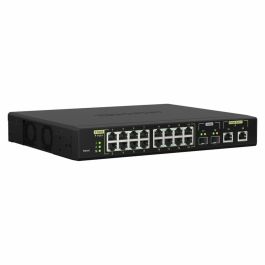 QNAP QSW-M2116P-2T2S Switch Gestionado L2 con PoE, 16 Puertos Ethernet, Negro