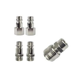 Hofftech Conjunto 5 piezas accesorios de neumática, acero, rosca 1/4", 37-40-45 mm, cromado