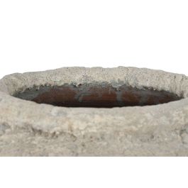 DKD Home Decor Indo 1c25 Jarrón Gris Terracota 40 x 55 x 40 cm Hecho a mano