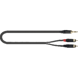 Cable Audio Pvc Mini Jack Stereo-Rca(X2) - 3 M Cable Audio Pvc Mini Jack Stereo-Rca(X2) - 3 M