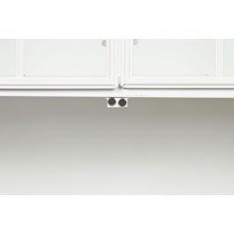 DKD Home Decor Vitrina Romantico Blanco Metal Cristal 91x172x36.5 cm