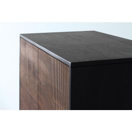 GINER Y COLOMER Armario de Madera de Palisandro y Mango con Patas de Metal Marrón 150x80x45 cm