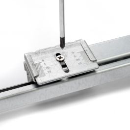 Emuca Kit de zapatero metálico y bastidor de guías con cierre suave para armario, regulable, módulo 600mm, Gris piedra