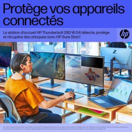 HP Thunderbolt Dock G4 - Estación de Conexión USB-C/Thunderbolt 4 con 280W de Potencia - Base Docking para Portátil, Múltiples Puertos (HDMI, DisplayPort) - Ref. Z4W15AA
