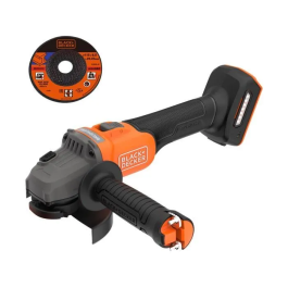 Black + Decker Amoladora Angular Inalámbrica BCG6L8N-XJ Sin Escobillas 18 V 115 mm Batería No Incluida Precio: 104.8899995. SKU: B1B6XJMGKM