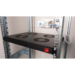 EQUIP Módulo Ventilador 19" para Armarios Servidor, 4 Ventiladores, RAL9005