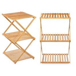 Estantería de Bambú 3 Baldas Plegable Giftdecor 40x62x33.5cm Natural (4 Unidades) Estantería de Bambú 3 Baldas Plegable Giftdecor 40x62x33.5cm Natural (4 Unidades)