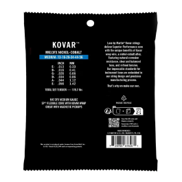 Martin Luxe Kovar Sp Flexible Core Medium 13-56 Cuerdas Acústica