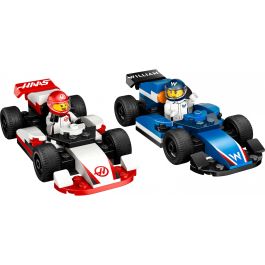 LEGO 60464 City Coches de Carreras F1 Williams Racing y Haas - Juguete para 4+ Años