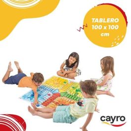Cayro Juego Parchís Gigante de Suelo 100x100 cm Plástico