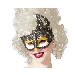 Antifaz Venecia Blanco Dorado con Encaje y Pedrería para Mujer Adulto - Ideal para Fiestas de Máscaras y Carnaval Precio: 3.50000002. SKU: B1EK5S6JSP