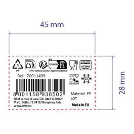 Inde Tartera Redonda Alta con Asa, 34,9 cm Ancho x 34,8 cm Largo x 14,4 cm Alto, Capacidad Alta para Almacenamiento y Transporte (6 Unidades)
