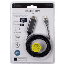 Cable Hdtv 2 M Usb- Tipo C Be Mix