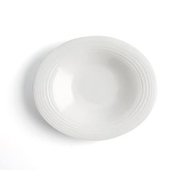 Plato Hondo Ariane A'bordo Cerámica Blanco (Ø 29 cm) (6 Unidades)