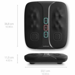 Medisana Masajeador Energizante de Pies y Piernas LM 100, Shiatsu + Vibración, 2 Intensidades, Calor, Negro