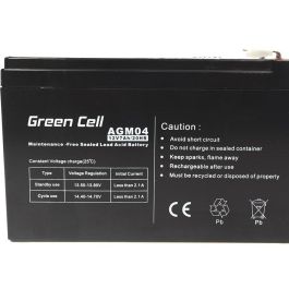 Green Cell AGM04 Batería AGM 12V 7Ah para UPS, Juguetes Eléctricos, Alarmas y Dispositivos Portátiles