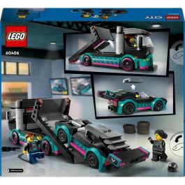 Juego de construccion coche de carreras y camión de transporte lego city Juego de construccion coche de carreras y camión de transporte lego city
