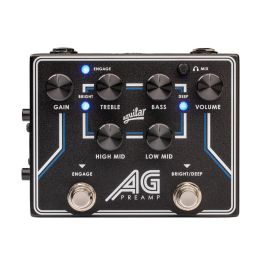 Aguilar AG Preamp Pedal Preamplificador / Caja DI para Bajo con EQ de 4 Bandas, Salida Auriculares y Auxiliar