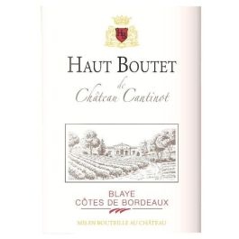 Haut Boutet du Château Cantinot 2016 Blaye Côtes de Bordeaux - Vino tinto de Bordeaux